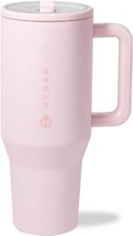 HydroJug Traveler 40oz, Insulated Tumbler with Handle & Straw, Pink Sand - Image 2