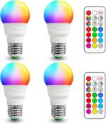 ILC RGB LED Light Bulb, Color Changing Light Bulb, 40W Equivalent, 450LM, 2700K ... - Image 2