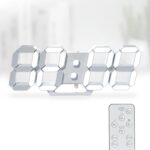 KOSUMOSU 3D LED Digital Wall Clock ,9.7", Large Display Table/ Desk Clock with R... - Image 2