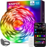 KSIPZE Smart WiFi LED Strip Lights, RGB+IC LED Lights for Bedroom Work with Alex... - Image 2