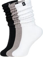 Kamo Fitness Cozy 3-Pair Pack - Scrunch Long Crew Socks for Women, Soft & Breath... - Image 2