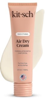 Kitsch Smoothing Air Dry Cream – With Castor Oil & Coconut Oil - 5 oz | Frizz Co... - Image 2