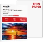 Koala Glossy Thin Inkjet Paper 8.5x11 Inches 100 Sheets Compatible with Inkjet P... - Image 2