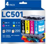 LC501 Ink Cartridges for Brother Printer LC 501 LC501XL 501XL Inks Cartridge Com... - Image 2