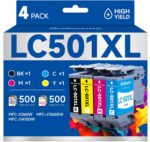LC501XL Ink Cartridges for Brother Printer LC 501 XL LC501 501XL Inks Cartridge ... - Image 2
