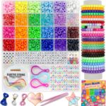 LIS HEGENSA Pony Beads Bulk,Kandi Beads for Necklace Jewelry Making Hair Braidin... - Image 2