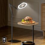 LUXSURE Tripod for iPhone with Light,71" Overhead Phone Mount with Phone Holder,... - Image 2