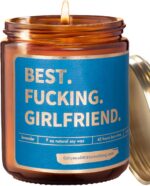 Lavender Vanilla Scented Candle Gift for Girlfriend for Birthday, Date Night, Co... - Image 2