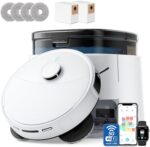 Lefant Robot Vacuum and Mop, 12000Pa Suction,Multifunctional Dock with Hot Water... - Image 2