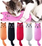 Legendog 5Pcs Bite Resistant Catnip Toy for Cats,Catnip Filled Cartoon Mice Cat ... - Image 2