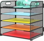 Letter Tray Paper Organizer 5-Tier Desk Organizer File Organizer Paper Holder wi... - Image 2