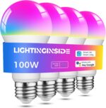 Lightinginside Smart Light Bulbs 100W Equiv., 1350LM 11W Smart Bulb Works with A... - Image 2