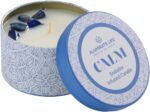 Luxury Candle Tin, 4 OZ, Calm - Sodalite Crystal Infused - Scents of Chamomile, ... - Image 2