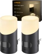 Lyridz LED Night Lights Plug into Wall with Motion Sensor, 1-150LM Dimmable Plug... - Image 2