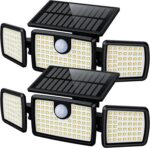 MIHANI Solar Flood Lights Outdoor, 2500LM Motion Sensor Security Lights with 270... - Image 2
