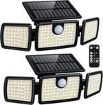 MIHANI Solar Lights Outdoor, Quick Charge Solar Motion Deck Lights Outdoor for D... - Image 2