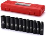 MIXPOWER 11 Pieces 1/2-Inch Drive Deep Impact Socket Set, 3/8-Inch to 1-Inch, CR... - Image 2