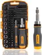 MULWARK Screwdriver Bit Set & Socket Kit, 77-Pieces Ratcheting Screwdriver Set w... - Image 2