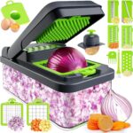 MealHelper 12-in-1 Vegetable Chopper, 7 Blade Veggie Chopper, Practical Food Cho... - Image 2