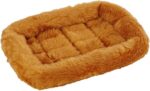 MidWest Homes for Pets QuietTime XXS Dog Bed – Cinnamon Faux Fur Bolster, Ultra-... - Image 2