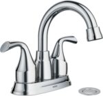 Moen Idora Chrome Two-Handle Centerset Bathroom Sink Faucet with Drain Assembly,... - Image 2
