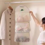 Multi Purpose Multi Layer Mesh Storage Hanging Bag,Hanging Storage with Metal Ha... - Image 2