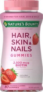 Nature's Bounty Optimal Solutions Hair, Skin & Nails Vitamin Gummies with Biotin... - Image 2