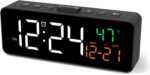 Netzu 3-in-1 Digital Clocks for Living Room with Temperature, Date & Time Displa... - Image 2