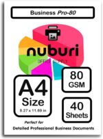 Nuburi - A4 Size Printer Paper - Great for Professional Documents - 80 gsm / 21l... - Image 2