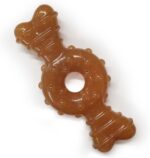 Nylabone Puppy Chew Teething Ring Bone Dog Toy, Chicken Flavor, X-Small | Soothi... - Image 2
