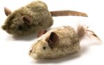 OurPets Play-N-Squeak Twice the Mice Cat Toy, 2 Piece Set, Catnip Filled | Real ... - Image 2