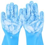 Pecute Silicone Pet Grooming Gloves for Washing Cats Dogs Bath Brush | 3,000 sof... - Image 2