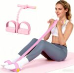 Pedal Resistance Bands with Handles, Upgrade 6-Tubes Elastic Bands for Exercise,... - Image 2