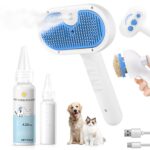 Pet Steam Brush for Dog & Cat - 3-in-1 Steam Grooming Brush for Shedding & Hair ... - Image 2