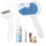 Pet Steam Brush for Dog & Cat - 3-in-1 Steam Grooming Slicker Brush & Undercoat ... - Image 2