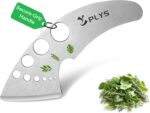 Plys Herb Stripper Tool for Basil - Stainless Steel Kitchen Herb Cutter 9 Holes,... - Image 2