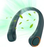 Portable Neck Fan, Hands Free Bladeless Fan, 360° Cooling Personal Fan,Wearable ... - Image 2