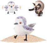 Potaroma Cat Toys Flapping Bird (No Flying), Lifelike Sandpiper Chirp Tweet, Rec... - Image 2