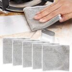 Pousbo Multipurpose Wire Dishwashing Rags for Wet and Dry, 2025 New Reusable Non... - Image 2