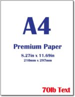Premium A4 (8.3"x 11.7") Printer Paper - 28lb Bond / 70lb Text (105 gsm) Bright ... - Image 2