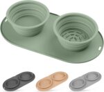 Puppy Dog Bowl,Travel Bowls Dog Food Bowls&Dog Water Bowls,No Spills,Collapsible... - Image 2