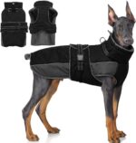 QBLEEV Warm Dog Jacket - Reflective, Adjustable Winter Coat with Turtleneck for ... - Image 2