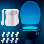 RainBowl Toilet Bowl Night Light - Unique Cool Gadget with Motion Sensors & Mult... - Image 2