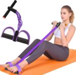 Resistance Bands with Handles, 6-Tube Elastic Pedal Resistance Band for Working ... - Image 2