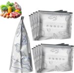 Reusable Aluminum Foil Sealable Storage Bags, 2026 New Resealable Vacuum Zipper ... - Image 2