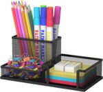 SUPEASY Pen Holder Desk Organizer, Office Supplies Pencil Holder with 3 Compartm... - Image 2