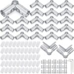 Shimeyao 20 Set 90 Degree Pipe Connector Clamps Pipe Connector Tee Clamp Fitting... - Image 2