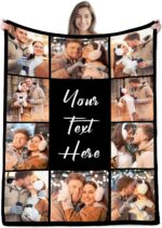Ships Next Day, Custom Blanket with Picture Text - Printed in USA, Personalized ... - Image 2