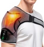 Shoulder Heating Pad with Massage, Cordless Heated Shoulder Wrap for Pain Relief... - Image 2