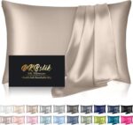 Silk Pillowcase for Hair and Skin, Mulberry Silk Pillow Cases Standard Size, Ant... - Image 2